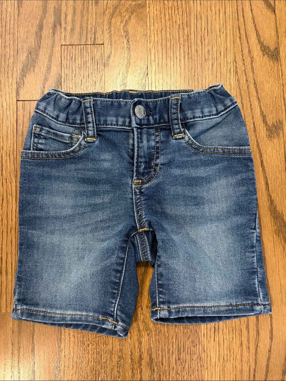 Toddler Boys Classic Blue Denim stretch Shorts